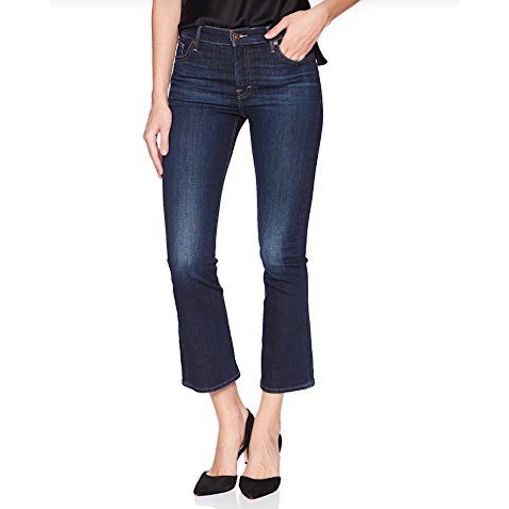 Lucky Brand Bridgette Cropped Boot Jean In Twilight Blue sz 27